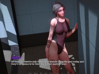 Eternum - Orion Cums on Alex's Face in the Women's Changing room