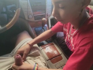 Cute Dyke Friend Sucks My Dick And Swallows In The Car