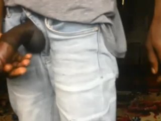 CURVED BLACK COCK STRIP TEASING