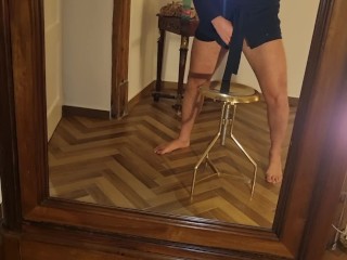 A CASA HO TROVATO LA MATRIGNA IN DOCCIA | DIALOGO IN ITALIANO - SBORRATA E GEMITI CON SEGA INFINITA