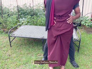 Thick and Shy Hijab Wife having an Erotic Massage and Sensual Softcore Sex in Outdoor