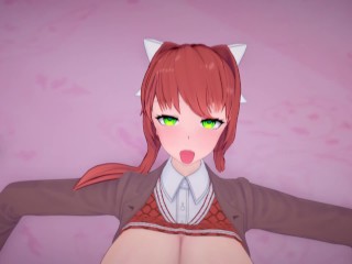 Futa Mita and Futa Monika male taker pov