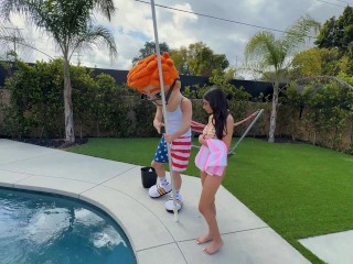 Sona Bella's Deep Dive: PornDude's Poolside Service Turns Steamy