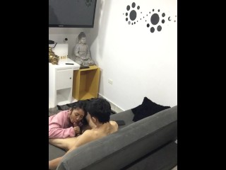 I have sex with my boyfriend in the living room of my house