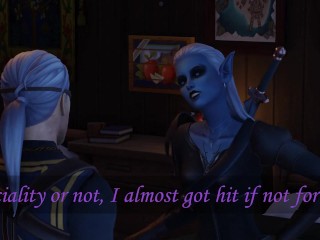 Tavern sex: drow and human