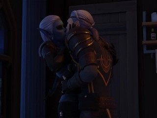 Tavern sex: drow and human