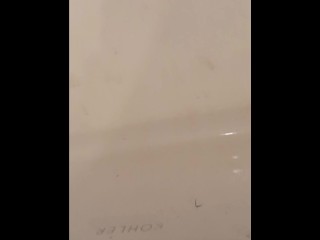 Standing digging out this toy, in the mirror; don't you wish it was you?u?