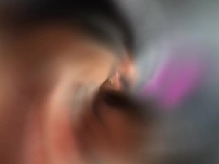 Fake Trucker picks up two festival girls. Fucking and facials in the truck