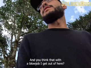 We get lost in the woods, but my friend asks me to piss in her mouth and fuck her without a condom