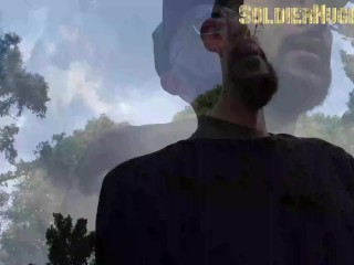 We get lost in the woods, but my friend asks me to piss in her mouth and fuck her without a condom