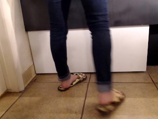 Leopard Flip Flops Back View Shoeplay