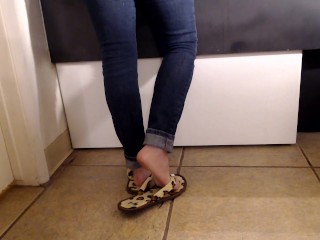 Leopard Flip Flops Back View Shoeplay