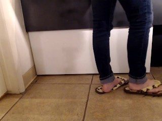 Leopard Flip Flops Back View Shoeplay