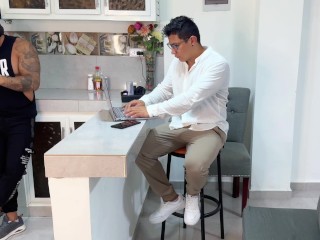 Bully made him do his homework and the nerd fucked his girlfriend in front of him!!