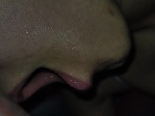 Крупный план сладкий минет