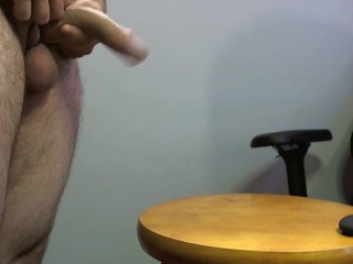 Full vid: Older video vibrating butt plug + autoblow machine with edging, ruined orgasms and more