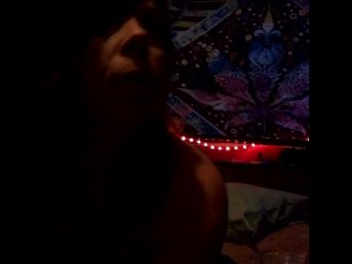 Rolling blunt topless  getting ready for ROXY Fox debut