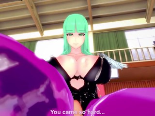 Morrigan Aensland from Darkstalkers Works Out With a Footjob! Hentai POV