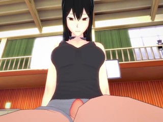 Mina from Kaiju No 8 Works Out With a Footjob! Hentai POV