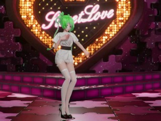 Vocaloid Hatsune Miku Shake It Song Hentai Undressing Dance Tatto White Socks Mmd 3D All Colors