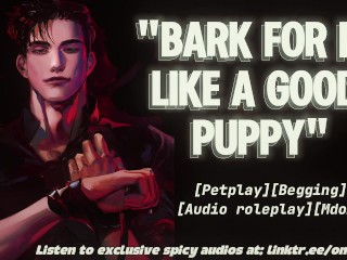 Owner makes you bark and beg for his cock | [Tease][Facefuck][Praise][Cock worship] ASMR Audio