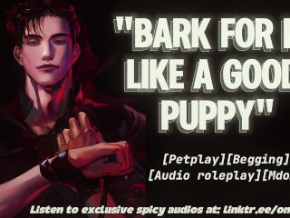 Owner makes you bark and beg for his cock | [Tease][Facefuck][Praise][Cock worship] ASMR Audio