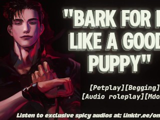 Owner makes you bark and beg for his cock | [Tease][Facefuck][Praise][Cock worship] ASMR Audio