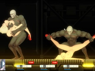SEXY 2B ANDROID BEING FUCKED BY HUMANOID ALIENS