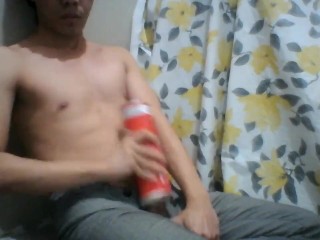 Nilabasan agad sobrang libog with improvised flesh fussy