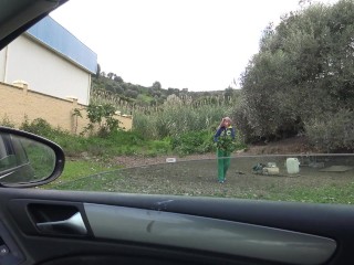 turkish farmers wife has rough sex with british tourist in Turkey