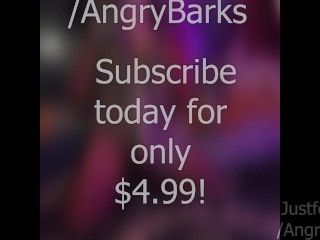 @AngryBarks jerks off! So horny after a long day at work I couldn't wait to get inside first 💦