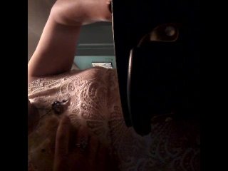 Smoking cooking rolling blow job tease with dildo