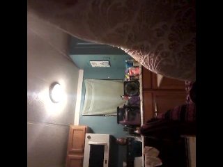 Smoking cooking rolling blow job tease with dildo