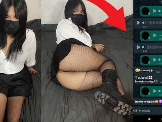 Mi Vecina OtaKu es bien Caliente🙈 Joven Mojadita Gime Rico/Le gusta mi verga