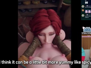 ahem. 😧 The Futa: Lesbomancy. Ciri x Yennifer | The Witcher Hentai