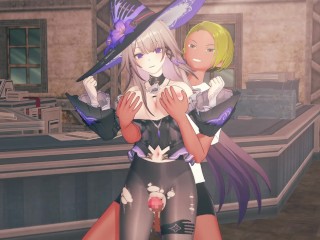 【崩壊スターレイル マダムヘルタ】3Dエロアニメ動画(背後乳揉み⇒手マン⇒手コキ⇒フェラ⇒セックス ヘルタ3 Honkai Star Rail The Herta hentai sex.大黑塔色情动画