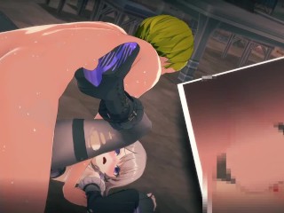 【崩壊スターレイル マダムヘルタ】3Dエロアニメ動画(背後乳揉み⇒手マン⇒手コキ⇒フェラ⇒セックス ヘルタ3 Honkai Star Rail The Herta hentai sex.大黑塔色情动画