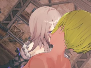 【崩壊スターレイル マダムヘルタ】3Dエロアニメ動画(背後乳揉み⇒手マン⇒手コキ⇒フェラ⇒セックス ヘルタ3 Honkai Star Rail The Herta hentai sex.大黑塔色情动画