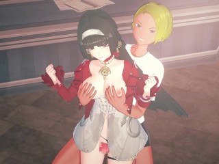 【ゼンレスゾーンゼロ アストラ・ヤオ】3Dエロアニメーション(背後乳揉み⇒手マン⇒手コキ⇒フェラ⇒セックス あすとらやお3 ZZZ Astra Yao hentai sex.耀嘉音色情动画)