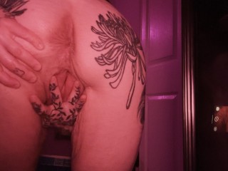 Lior Dandy-Thick Butch Dyke,Spreading my Big Soft Cheeks, Showing off my Pink Slit