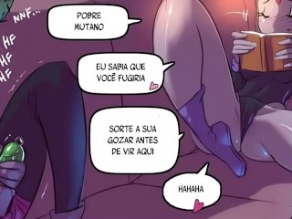 RAVENA SABE COMO CONTROLAR E FODER BEM GOSTOSO COM MUTANO - COMIC DUB -