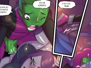 RAVENA SABE COMO CONTROLAR E FODER BEM GOSTOSO COM MUTANO - COMIC DUB -