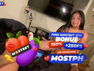 Truth or Dare! My stepsister lost, she had to suck and scoop my cum!