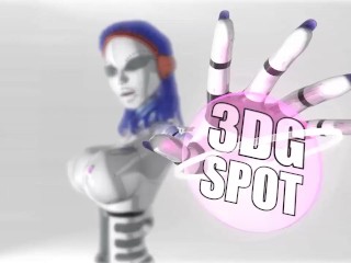3DGSPOT - Horny Teen Can't Resist Getting Both Holes Fucked With Vegetables! 3D CARTOON PORN!