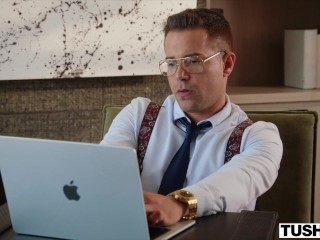 TUSHY Tiny All Natural Redhead Madi Collins Gets Her Little Ass Stretched Out