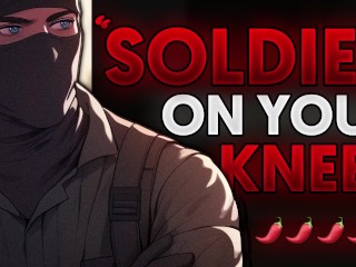 Your Dominant masked SOLDIER commander punishes you... - Spicy Boyfriend ASMR | Dick Sucking | MDOM