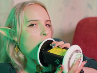 ASMR FOREST ELF | LICKING, MOUTH SOUNDS & TINGLES with Elsa (3Dio + Blue Yeti, 4K)
