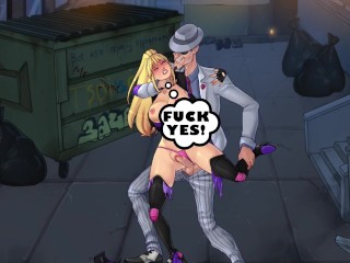 Gangster Chokes and Fucks Superheroine