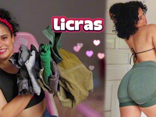 VLOG- probándome LICRAS! Cual te gustó más?🍑🔥 BRUNETTE/LATINA/big ass