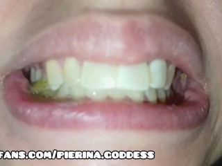 Goddess vore grapes fetish mouth and uvula